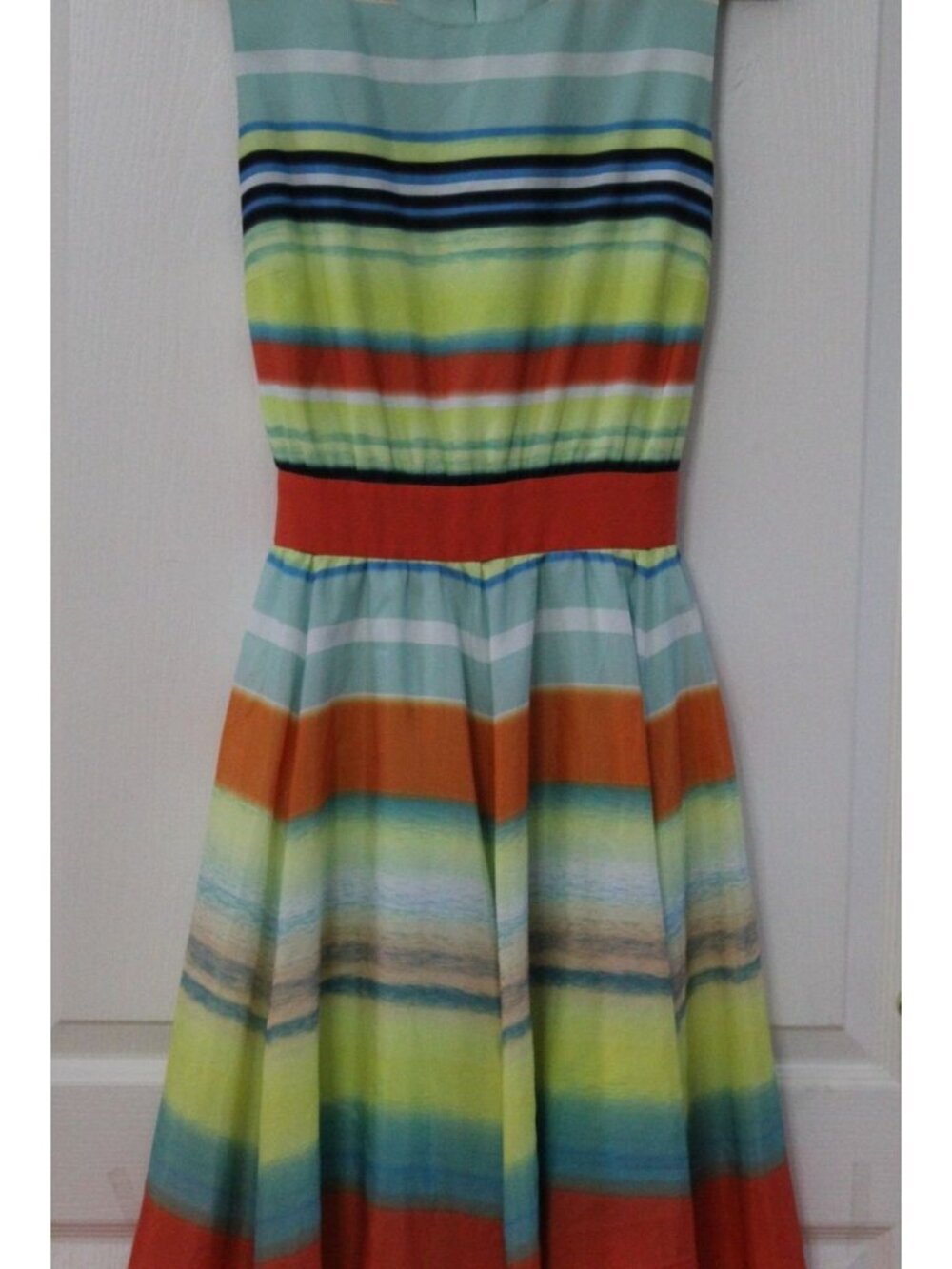 Ted Baker London Ilva Sleeveless Striped Multicolor Dress – Size 5 (US 12/14)